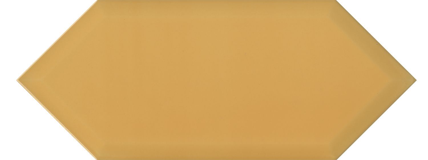 Керамическая плитка Керамин Kerama Marazzi Алмаш 35019 Грань Желтый Глянцевый Настенная плитка 14х34 14x34x9,2