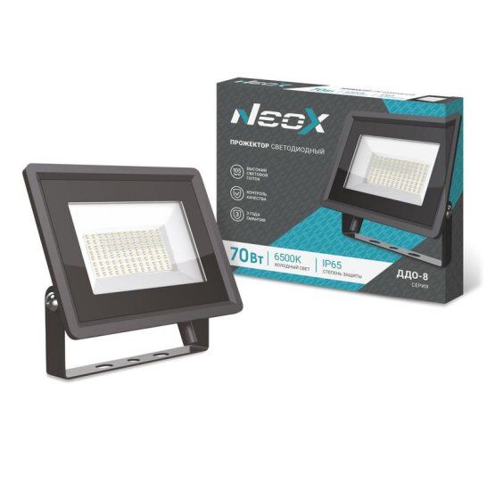 Прожекторы и светильники направленного света NEOX Прожектор светодиодный ДДО-8 70Вт 6500К IP65 7350лм 105лм/Вт 230В