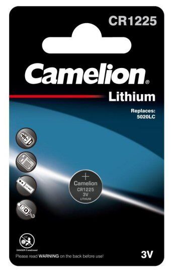 Батарейки Camelion Элемент питания литиевый CR1225 BL-1 (блист.1шт)
