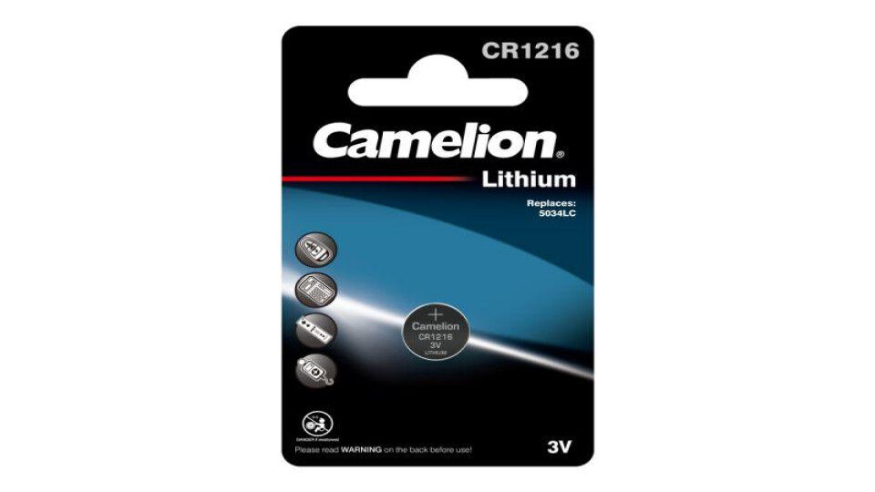Батарейки Camelion Элемент питания литиевый CR1216 BL-1 (блист.1шт)