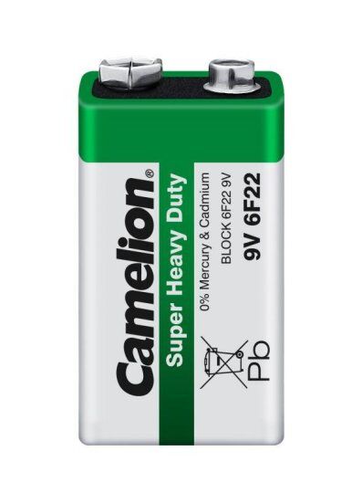Батарейки Camelion Элемент питания солевой "крона" R6F22 6F22-SP1G 9В SR-1