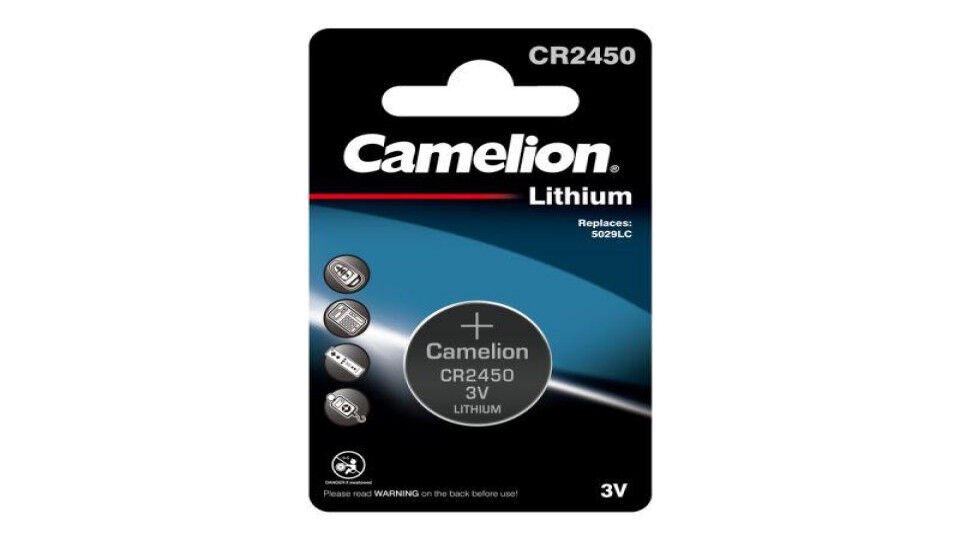 Батарейки Camelion Элемент питания литиевый CR2450 BL-1 (блист.1шт)