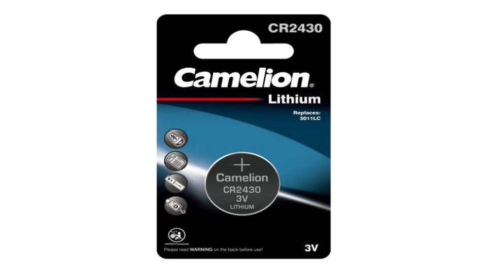 Батарейки Camelion Элемент питания литиевый CR2430 BL-1 (блист.1шт)