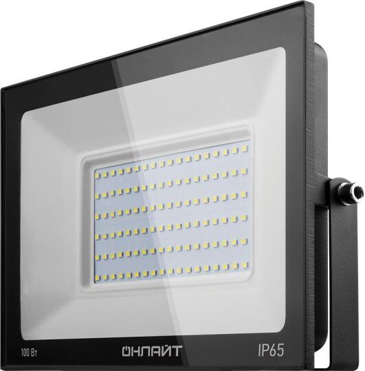 Прожекторы и светильники направленного света ОНЛАЙТ Прожектор светодиодный 61 947 OFL-100-4K-BL-IP65-LED 100Вт 4000К IP6