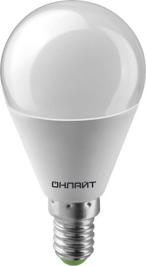 Лампы светодиодные ОНЛАЙТ Лампа светодиодная 71 644 OLL-G45-6-230-4K-E14 6Вт шар 4000К нейтр. бел. E14 470лм 176-264В