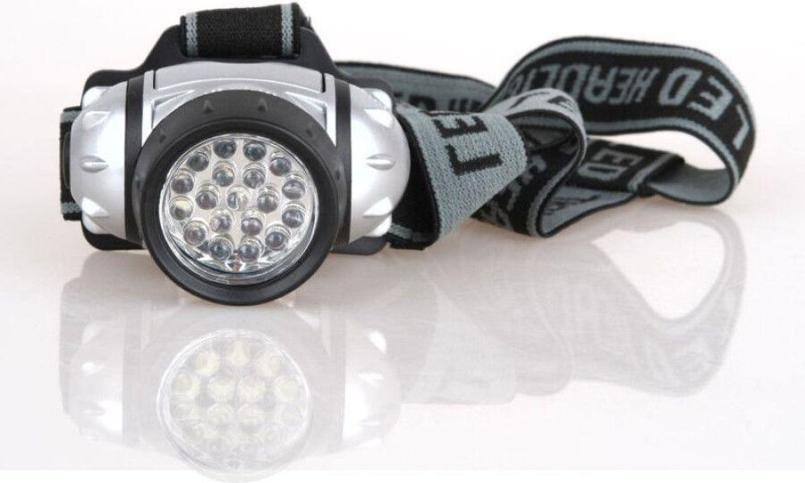 Фонари и переносные световые приборы Ultraflash Фонарь налобный LED 5353 (19LED 4 режима 3хR03 метал.)
