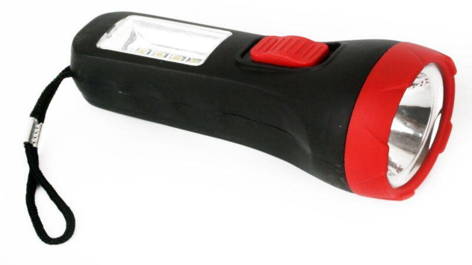 Фонари и переносные световые приборы Ultraflash Фонарь LED16014 1 + 4SMD LED 2 реж. 1XR6 пласт блист-пакет