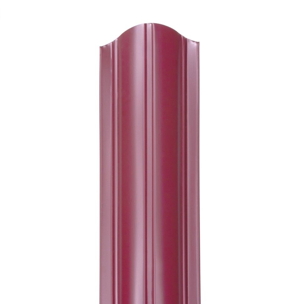 Металлический штакетник Гранд 100 мм цвет RAL3005 Красное вино двухсторонний