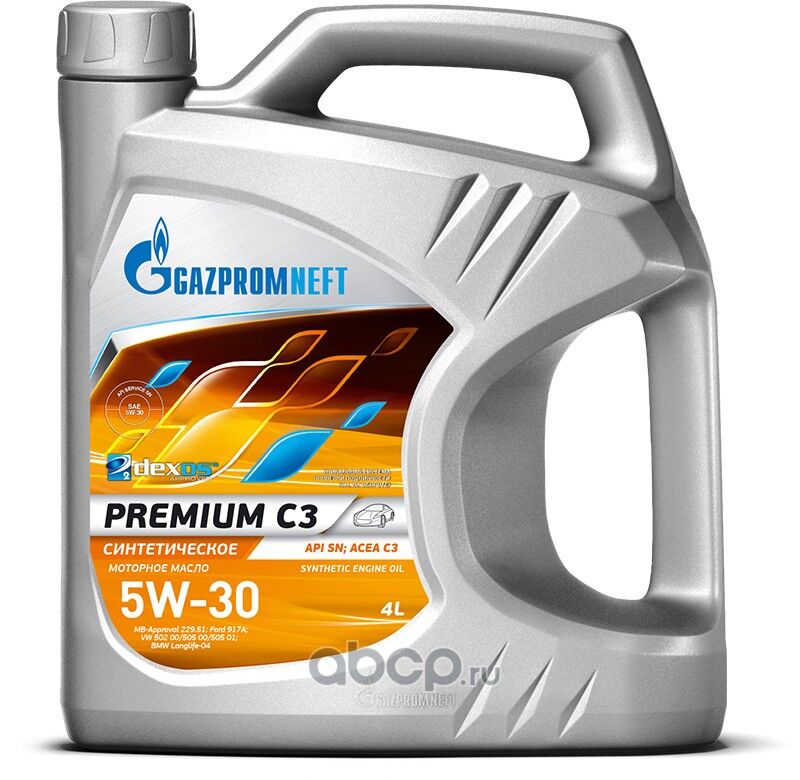 Масло моторное Gazpromneft Premium 5W-30 синтетика 5W-30 4 л.