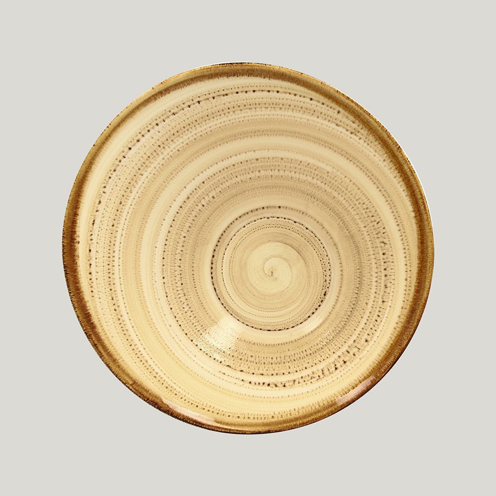 Ассиметричная тарелка RAK Porcelain Twirl Beach 650 мл, 22х9 см