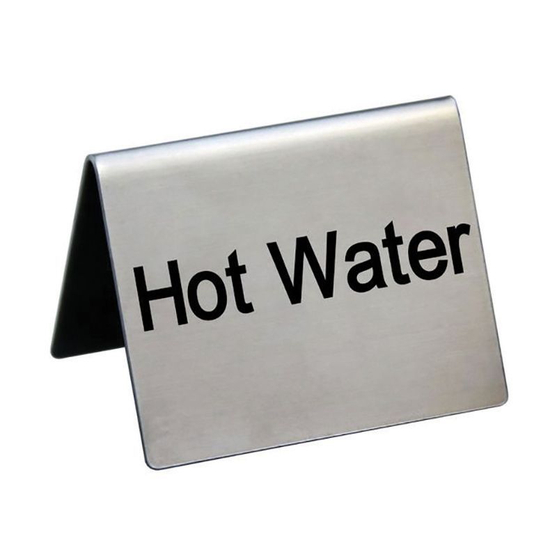 Табличка "Hot Water" 5х4 см, сталь, P.L. Proff Cuisine