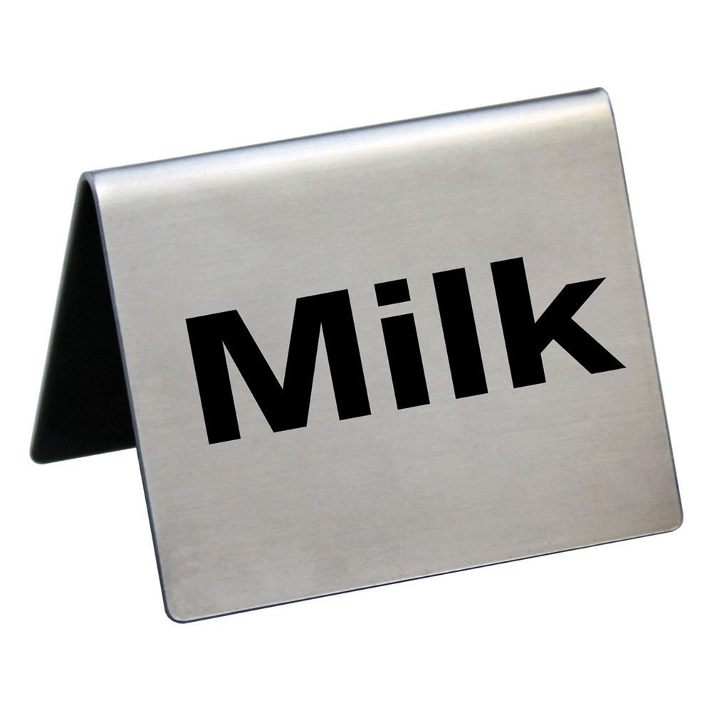 Табличка "Milk" 5х4 см, сталь, P.L. Proff Cuisine