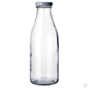 Бутылка прозрачная с крышкой 1 л, стекло, P.L. Proff Cuisine 