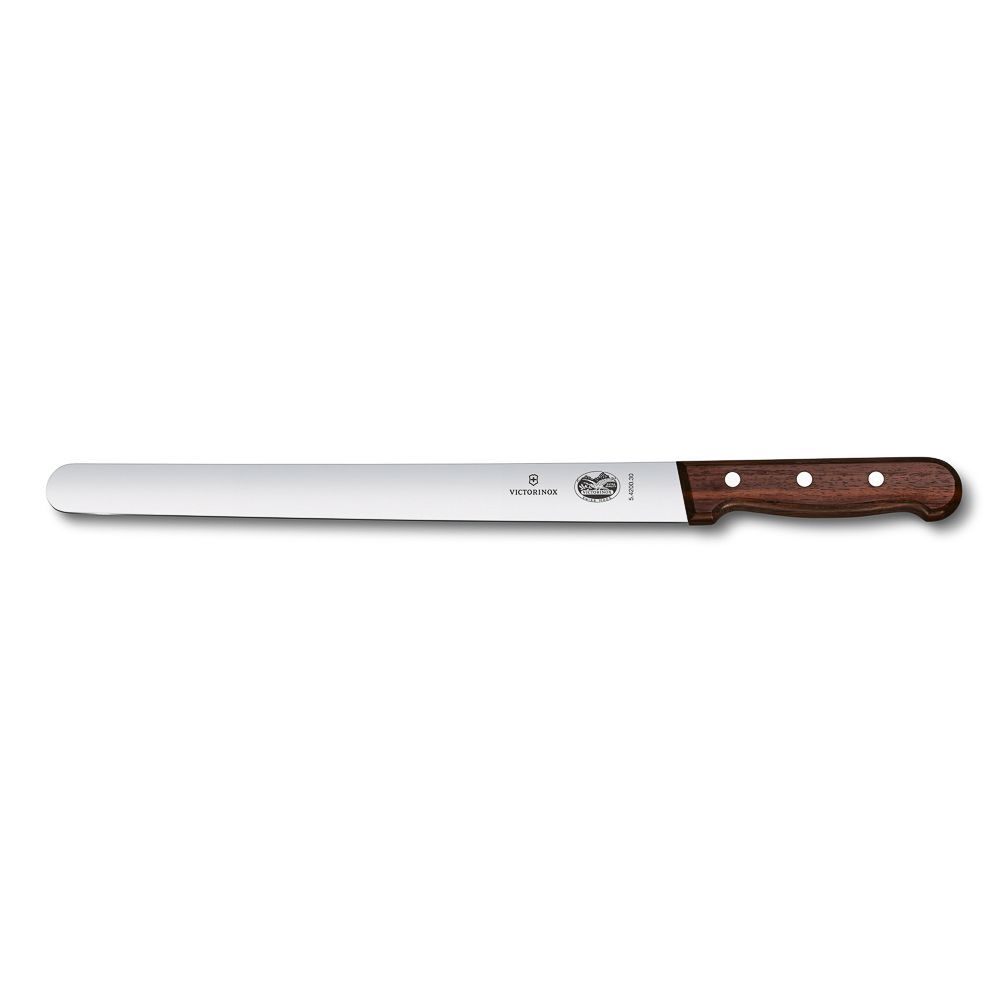 Нож для нарезки ломтиками Victorinox Rosewood 30 см, ручка розовое дерево 70001111