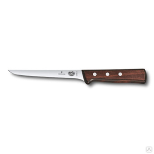 Нож обвалочный Victorinox Rosewood 15 см, ручка розовое дерево 