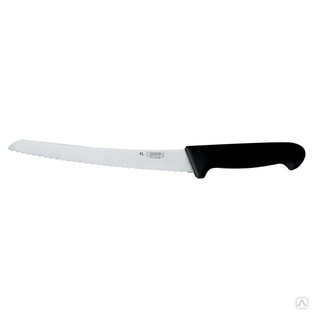 Нож PRO-Line хлебный 25 см, черная пластиковая ручка, P.L. Proff Cuisine 