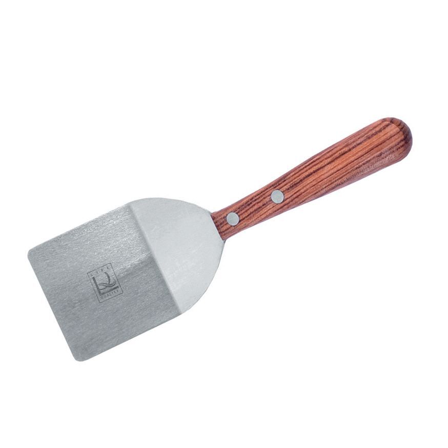 Лопатка металлическая с деревянной ручкой, 19 см, (рабочая поверхность - 6 см) P.L. - Proff Chef Line