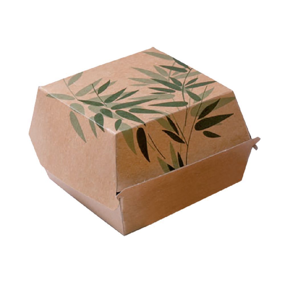Коробка картонная Feel Green для бургера, 12х12х5 см, 50 шт/уп, Garcia de Pou Испания