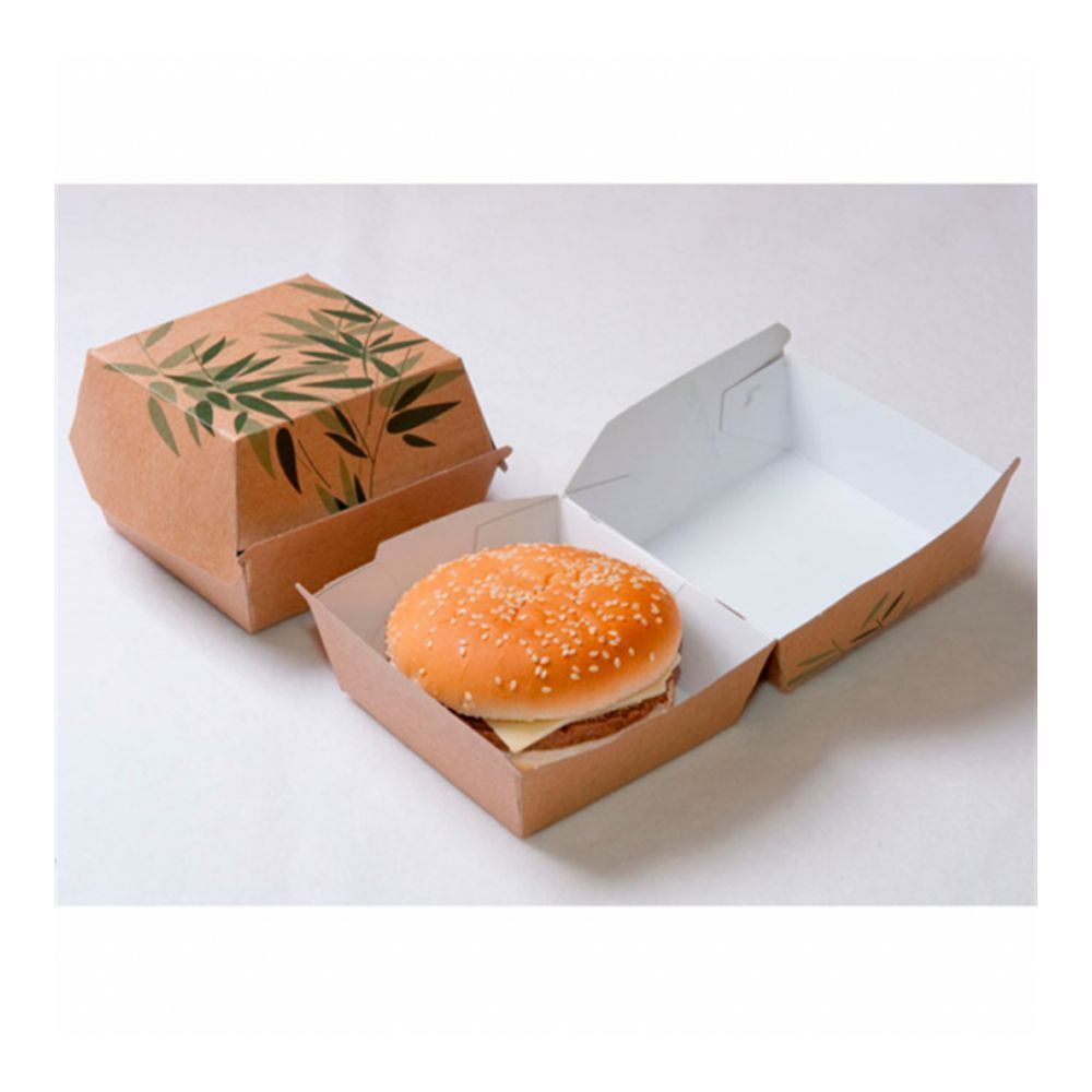 Коробка картонная Feel Green для бургера, 14х14х8 см, 50 шт/уп, Garcia de Pou Испания