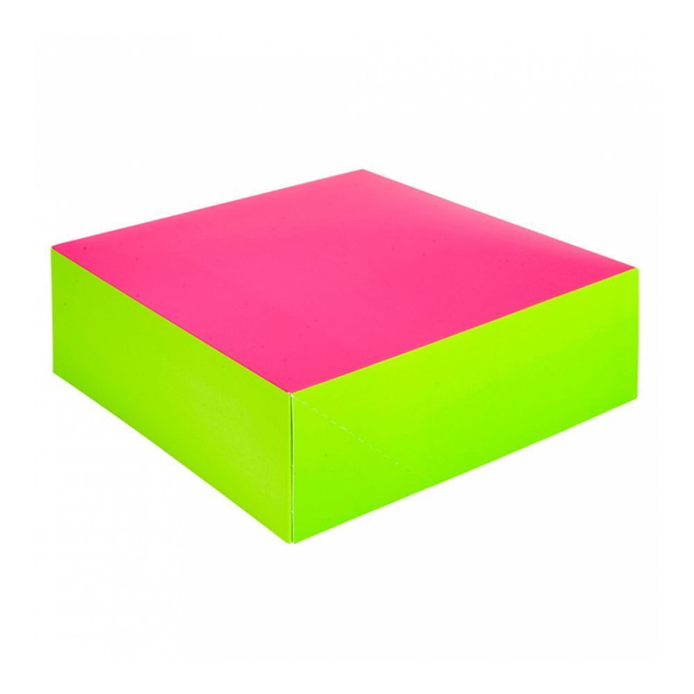 Коробка для кондитерских изделий 20х20 см, фуксия-зеленый, картон, 50 шт/уп, Garcia de Pou