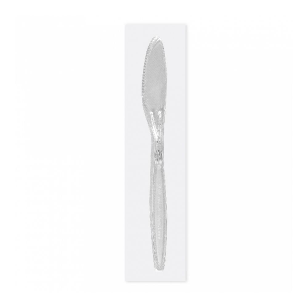 Нож в индивидуальной упаковке, 17,5 см, прозрачный, PS, Garcia de Pou Испания