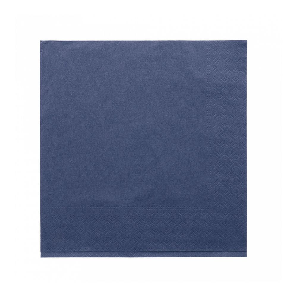 Салфетка бумажная двухслойная синяя, 40х40 см, 100 шт, Garcia de Pou Испания
