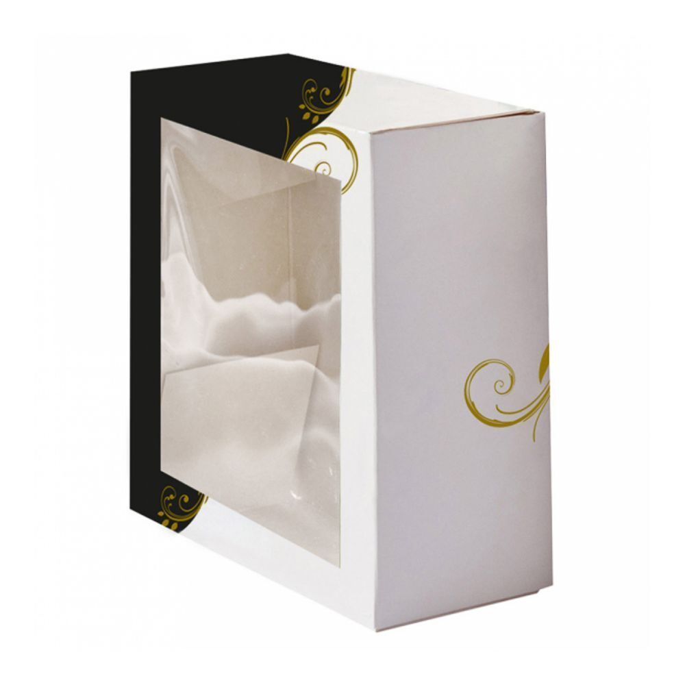 Коробка для торта с окном 32х32х10 см, белая, картон, Garcia de Pou Испания