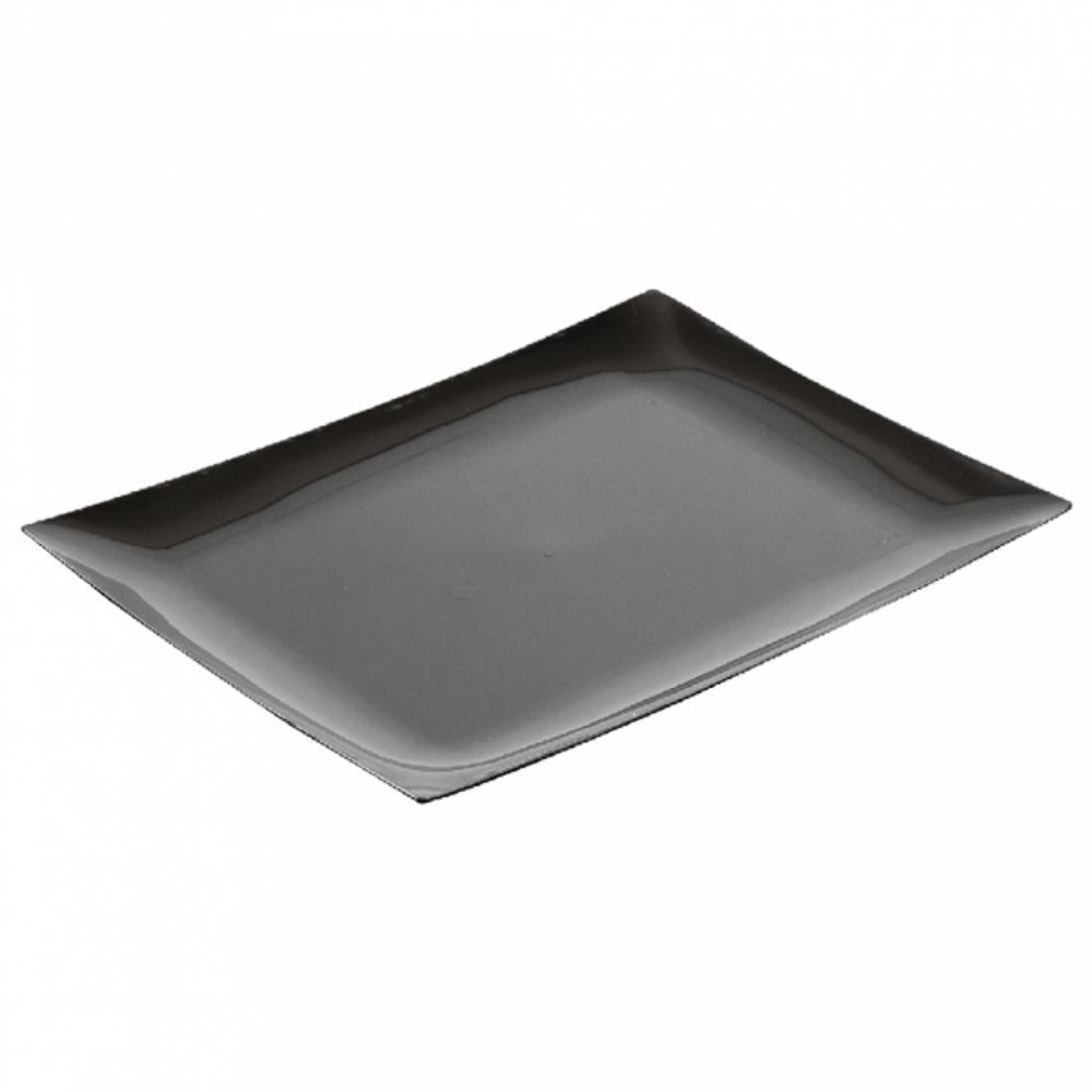 Тарелка прямоугольная 17,7х14,3 см черный пластик, (1упаковка = 10 шт), Garcia de Pou Испания