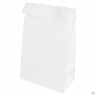 Пакет для покупок без ручек 14+8х24 см, белый, крафт-бумага, Garcia de Pou Испания 