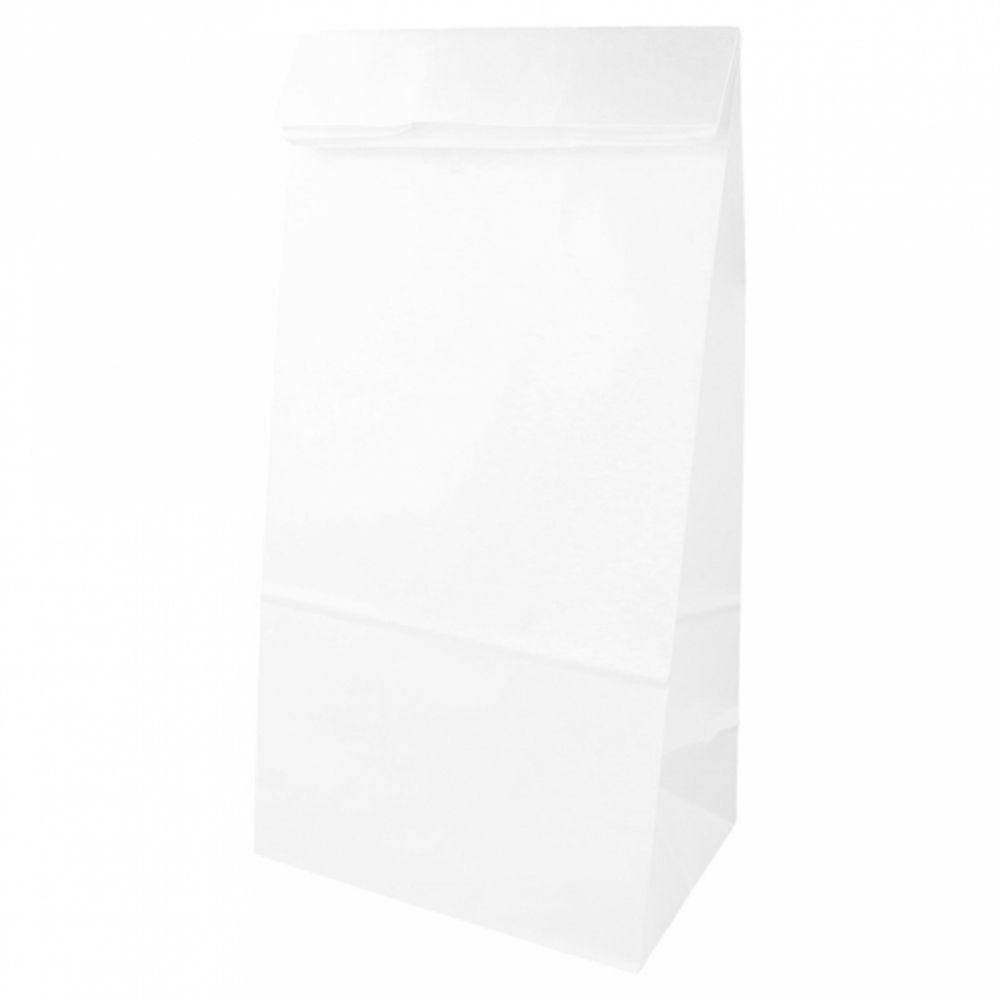 Пакет для покупок без ручек 15+10х32 см, белый, крафт-бумага, Garcia de Pou Испания