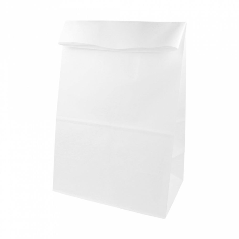 Пакет для покупок без ручек 22+14х37 см, белый, крафт-бумага, Garcia de Pou Испания
