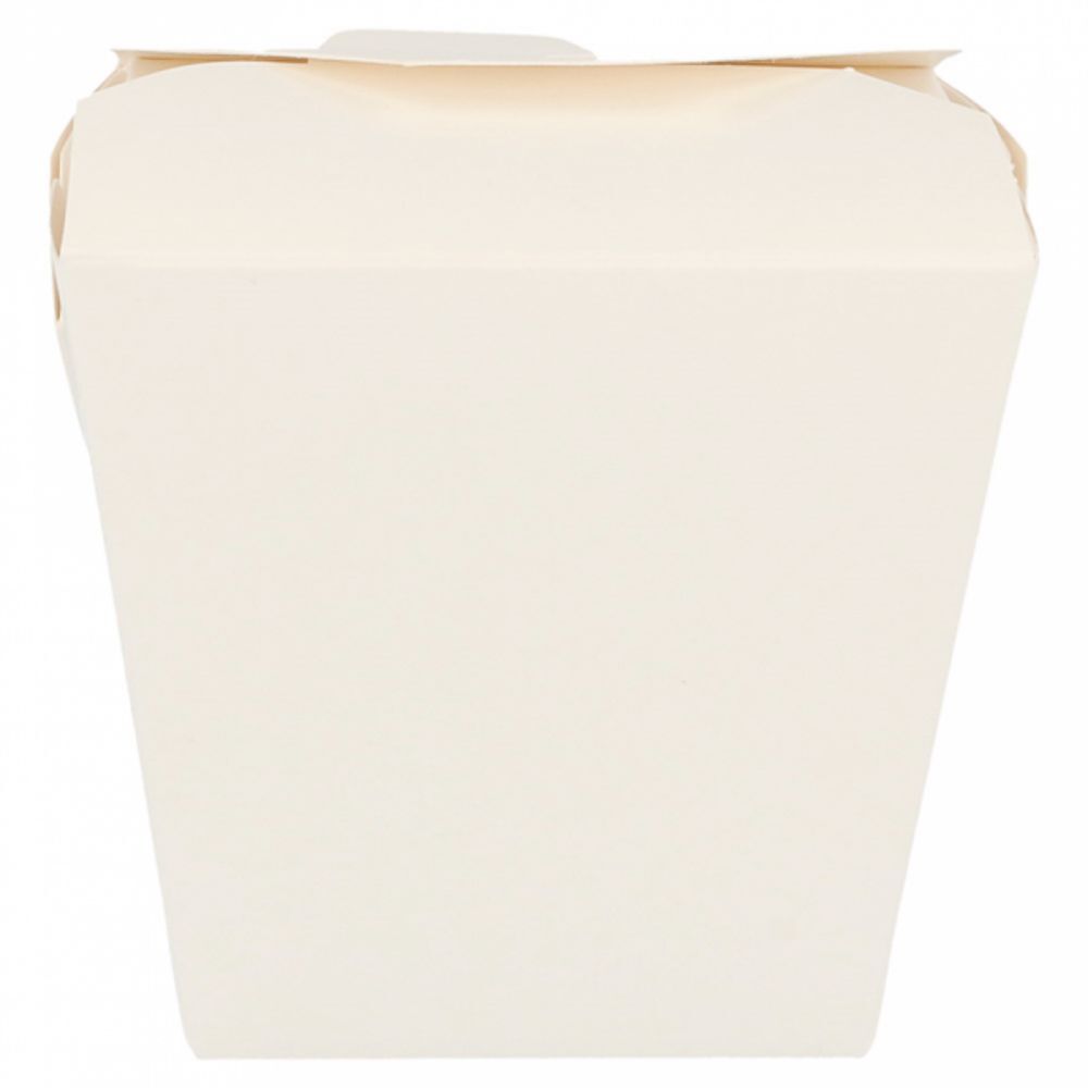 Коробка для лапши 780 мл белая, 8х7 см, СВЧ, 50 шт/уп, картон, Garcia de Pou Испания