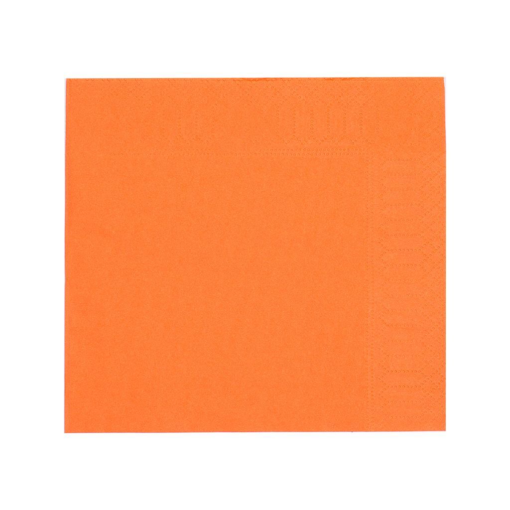 Салфетки двухслойные, оранжевые, сложение 1/4, 33х33 см, 200 шт, P.L. Proff Cuisine