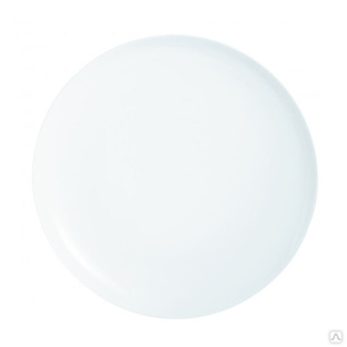Блюдо для пиццы Luminarc 32 см, стеклокерамика, белый цвет, ARC, Франция (/6/) 