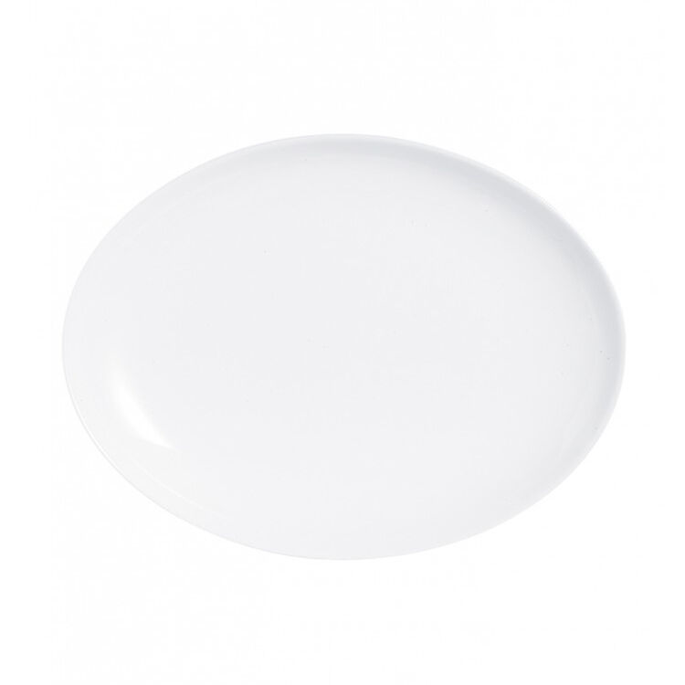 Блюдо овальное Luminarc 33х25 см, стеклокерамика, белый цвет, ARC, Франция (/6/24)
