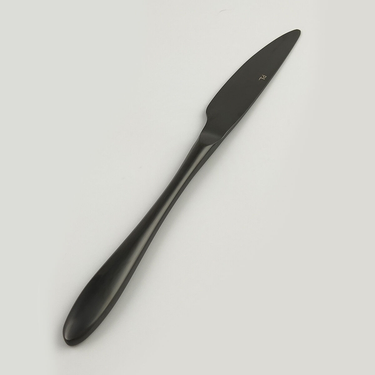 Нож столовый, покрытие PVD, черный матовый цвет, серия "Alessi-Black" P.L.
