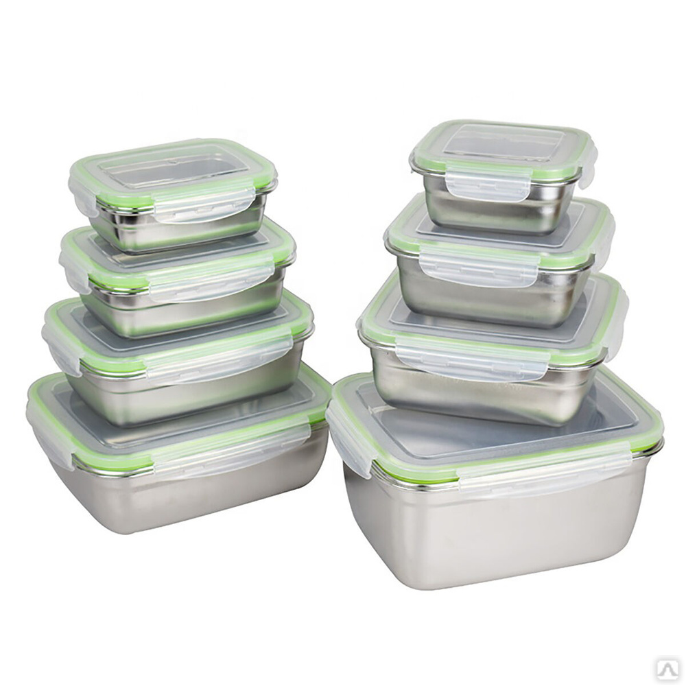 Металлический бокс для хранения продуктов 550 мл, P.L. Proff Cuisine ...