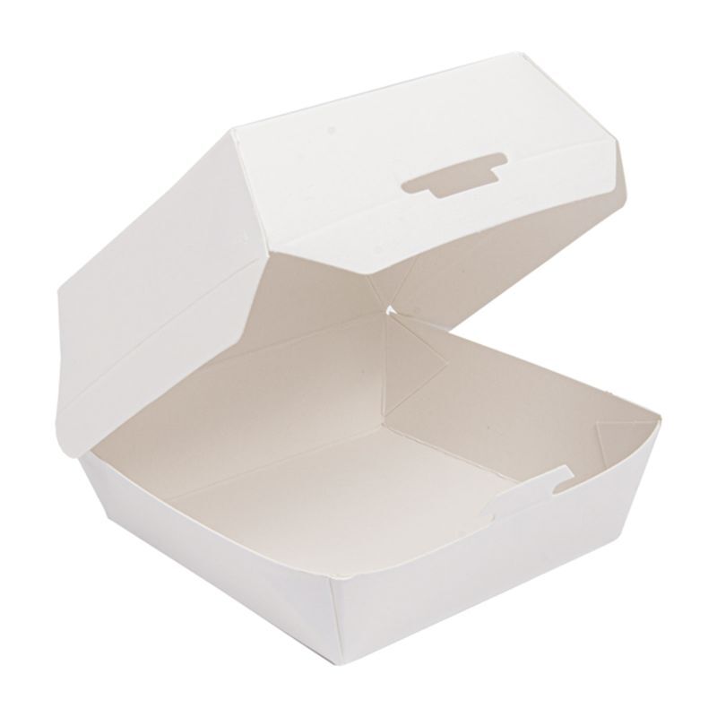 Коробка для мини бургера 7.3х7.7х5 см, белая 50 шт/уп, картон, Garcia de Pou Испания