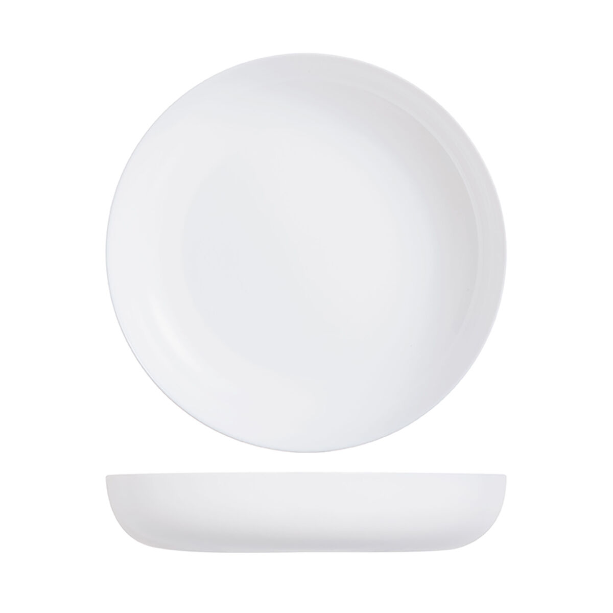 Тарелка глубокая с бортом Luminarc "Эволюшнс" 25 см, стеклокерамика, белый цвет, ARC, (/6/12)