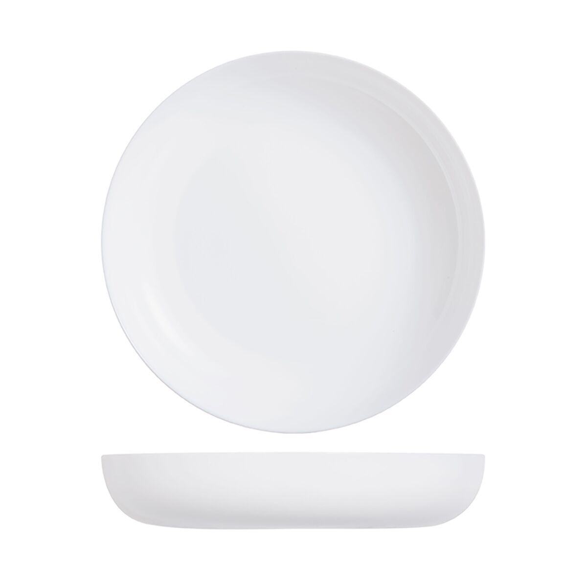 Тарелка глубокая с бортом Luminarc "Эволюшнс" 17 см, стеклокерамика, белый цвет, ARC, (/6/12)