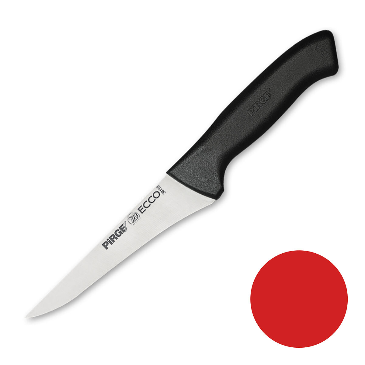 Нож поварской 14,5 см,красная ручка Pirge PIRGE