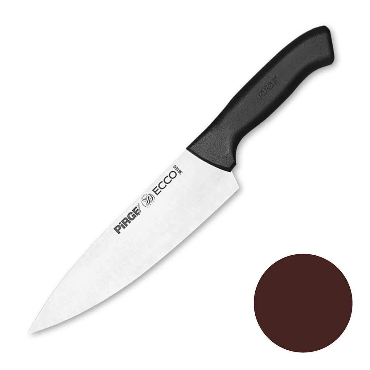 Нож поварской 19 см,коричневая ручка Pirge PIRGE