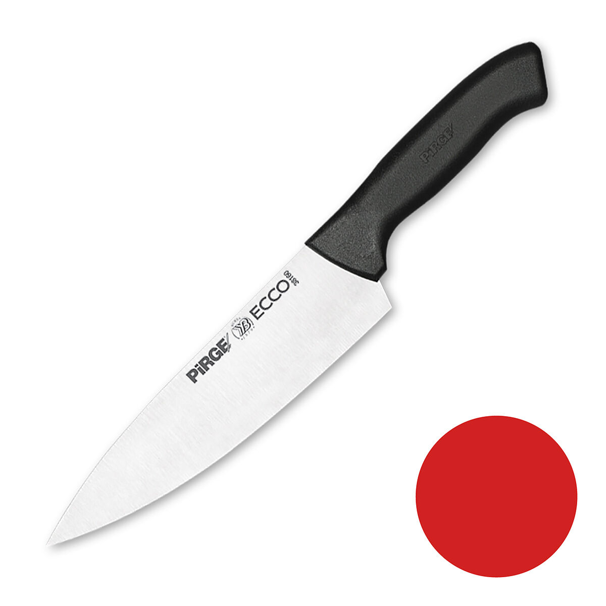 Нож поварской 19 см,красная ручка Pirge PIRGE