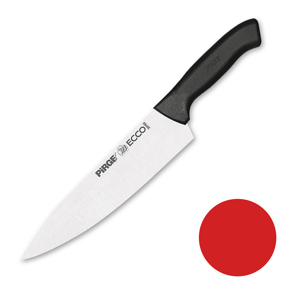 Нож поварской 21 см,красная ручка Pirge PIRGE