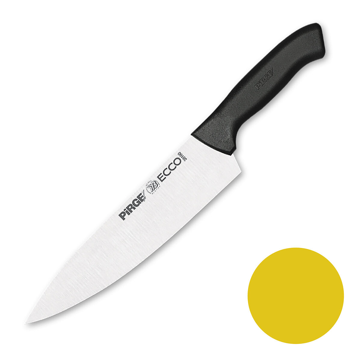 Нож поварской 21 см,желтая ручка Pirge PIRGE