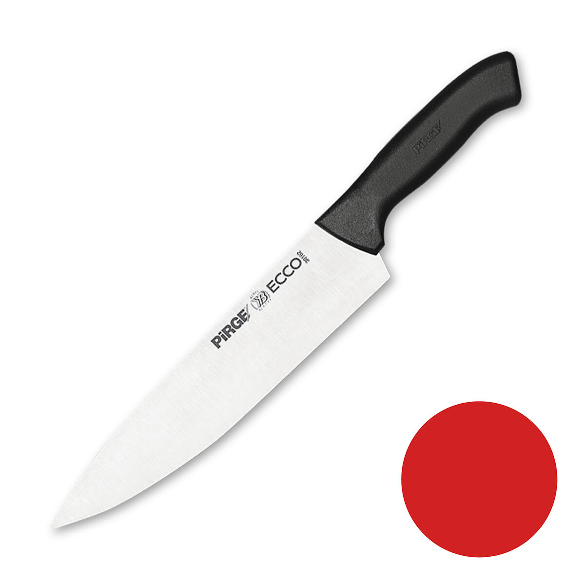 Нож поварской 23 см,красная ручка Pirge PIRGE
