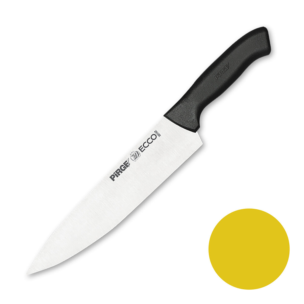Нож поварской 23 см,желтая ручка Pirge PIRGE