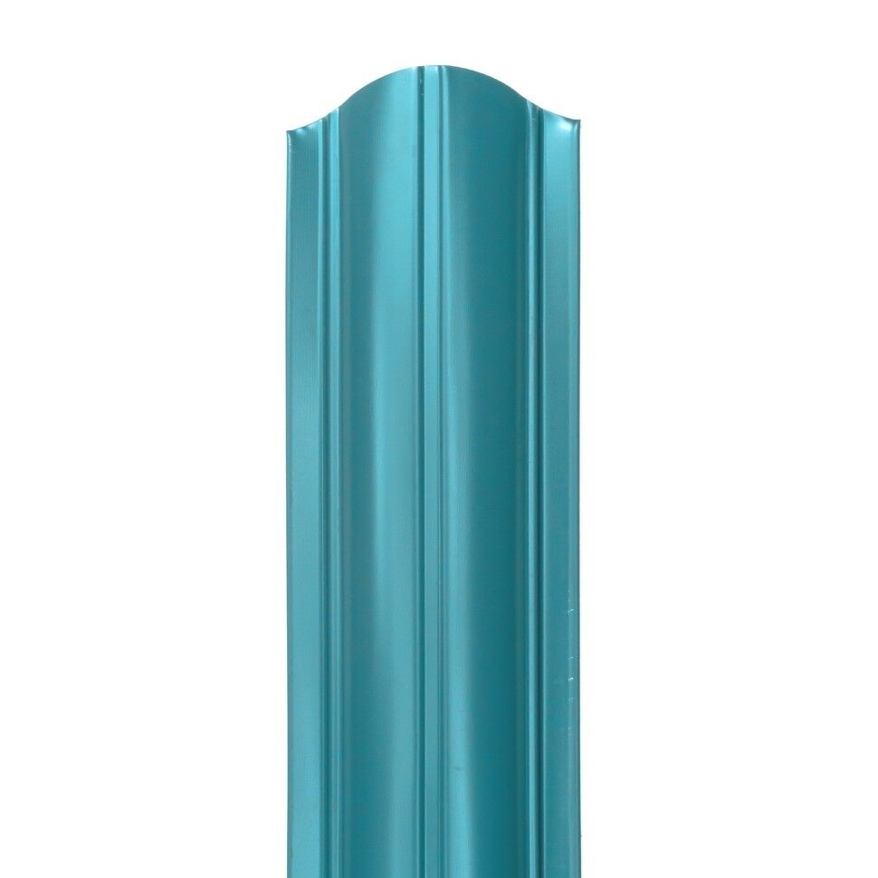 Металлический штакетник Гранд 100 мм цвет RAL5021 Голубая вода