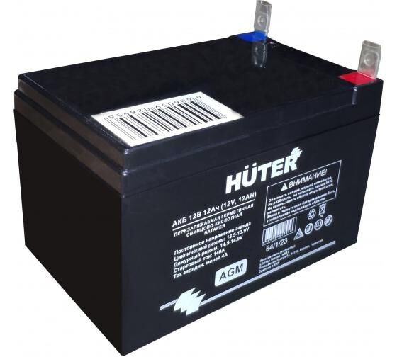 Батарея аккумуляторная АКБ 12 В 6МТС-9 6МТС-10 для бензиновых генераторов с электрическим запуском Huter 64/1/23 HUTER