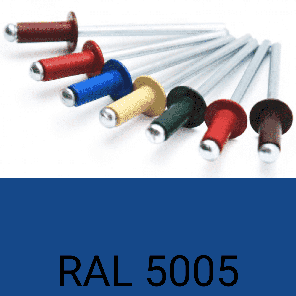 Заклепка вытяж. ал/ст RAL5005(синий) 4,8х12 мм